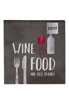 PPD Servietten Wine Food