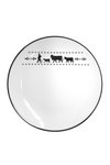 STEINLIN Teller flach Alpaufzug weiss 21 cm