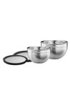 RÖSLE Schüssel-Set mit Glasdeckel schwarz