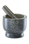 ZELLER Mörser mit Stössel Granit anthrazit
