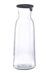 ZELLER Glaskaraffe mit Silikondeckel 1 l