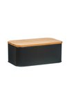 ZELLER Brotkasten schwarz Bamboo