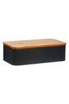 ZELLER Brotkasten schwarz Bamboo