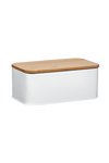 ZELLER Brotkasten weiss Bamboo