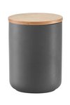 ZELLER Vorratsdose anthrazit mit Deckel Bamboo 1150 ml