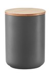 ZELLER Vorratsdose anthrazit mit Deckel Bamboo 1500 ml