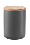 ZELLER Vorratsdose anthrazit mit Deckel Bamboo 650 ml