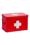 ZELLER Medizinbox Metall rot