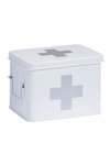 ZELLER Medizinbox Metall weiss