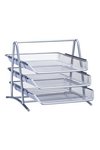 ZELLER Dokumentenablage Mesh silber 35.5x29.5x27 cm