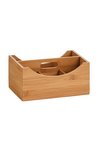 ZELLER Ordnungsbox mit Giff Bamboo 25x18x12 cm