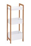 ZELLER Standregal mit 3 Ablagen Bamboo weiss