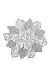 ZELLER Tischset Flower silber