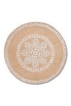 ZELLER Tischset Mandala Leinen natur