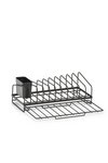 ZELLER Abtropfständer Metall schwarz 37x17x13.5 cm