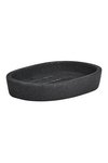 ZELLER Seifenschale Dark Stone Polyresin schwarz