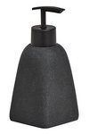ZELLER Seifenspender Dark Stone Polyresin schwarz