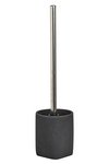 ZELLER WC-Bürstengarnitur Dark Stone Polyresin schwarz
