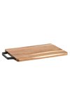 ZELLER Schneidbrett mit Metallgriff Akazie