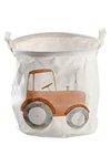 ZELLER Aufbewahrungskorb Traktor Canvas weiss