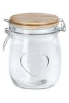 ZELLER Vorratsglas Heart 750 ml