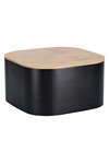 ZELLER Brotkasten schwarz Bamboo