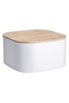ZELLER Brotkasten weiss Bamboo