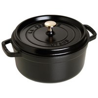 Staub Cocotte rund 28 cm Schwarz