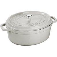 Staub Cocotte oval 31cm Weisser Trüffel