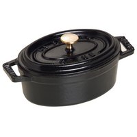 Staub Cocotte oval 29 cm Schwarz