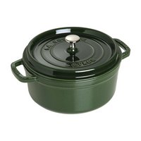 Staub Cocotte rund 24 cm Basilikum Grün