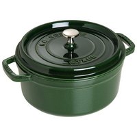 Staub Cocotte rund 26 cm Basilikum Grün