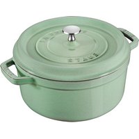 Staub Cocotte rund 24 cm Salbei