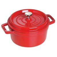 Staub Cocotte rund 20 cm Kirsch Rot