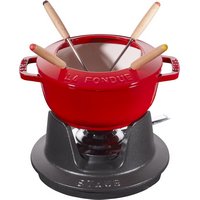 Staub Fondue Set 16 cm Kirsch Rot