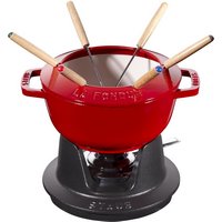 Staub Fondue Set 18cm Kirsch Rot