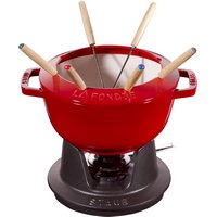 Staub Fondue Set 20 cm Kirsch Rot