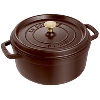 Staub Cocotte rund 22cm chocolat