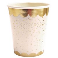 Scrap Cooking Becher Karton 8 Stk. Gold 25cl
