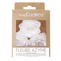 Scrap Cooking 3er Set Rosen aus Esspapier weiss
