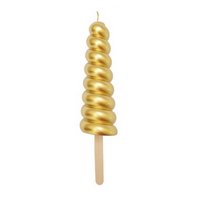 Scrap Cooking Kerze XXL Einhorn-Horn gold