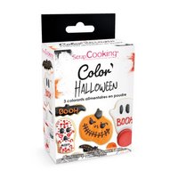 Scrap Cooking Farbpulver Halloween orange schwarz rot