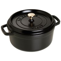 Staub Cocotte rund 22 cm Schwarz