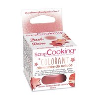 Scrap Cooking Lebensmittelpuder Glitzer Rubin 5g