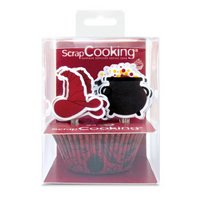 Scrap Cooking Cupcakesförmchen und Cake Toppers Zauberei