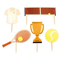 Scrap Cooking Kuchendekoration Tennis Motive Papier