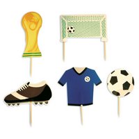 Scrap Cooking Kuchendekoration Fussball Motive Papier