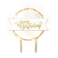 Scrap Cooking Cake Topper mit LED Beleuchtung Happy Birthday