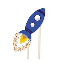 Scrap Cooking Cake Topper mit LED-Beleuchtung Weltall