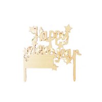 Scrap Cooking Cake Topper mit LED Beleuchtung Happy New Year